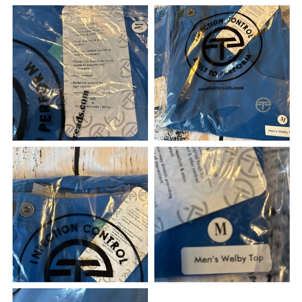 Blue Essential Threads Scrub Set - Picture 2 of 2